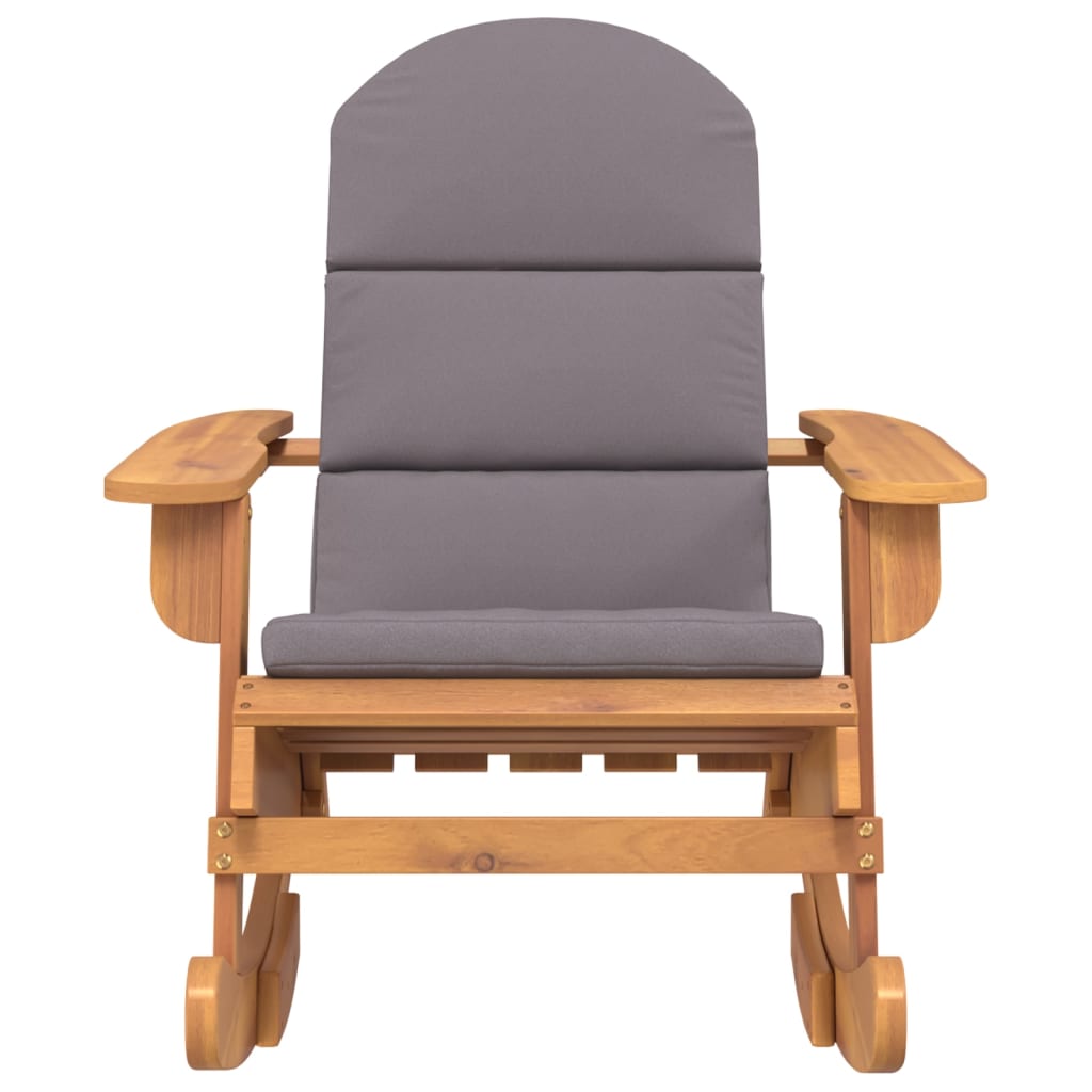 vidaXL Schommelstoel Adirondack met kussens massief acaciahout afbeelding