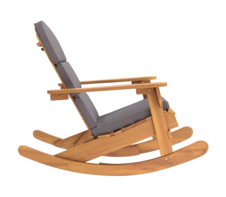 vidaXL AdirondackSchaukelstuhl mit Kissen Massivholz Akazie vidaXL.at