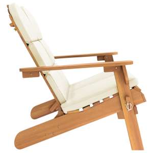 Zahradní lavice Adirondack s poduškami 126 cm masivní akácie - obrázek 4