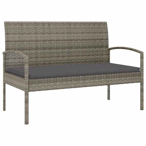 vidaXL aiapink padjaga, hall, 105 cm, pol&uuml;rotang