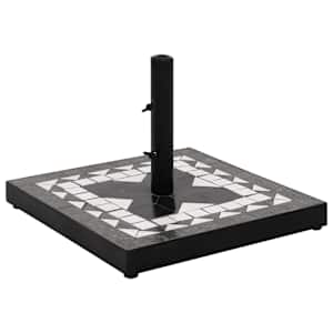 vidaXL p&auml;ikesevarju alus, must ja valge, kandiline, 12 kg