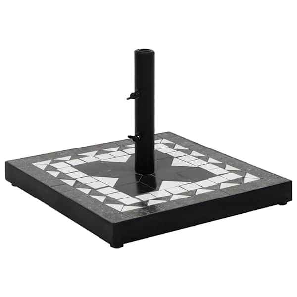 vidaXL p&auml;ikesevarju alus, must ja valge, kandiline, 12 kg