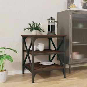 vidaXL Side Table Brown Oak 40x42x50 cm Engineered Wood