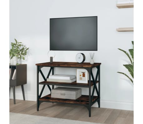 vidaXL Tv-meubel 60x40x50 cm bewerkt hout gerookt eikenkleurig