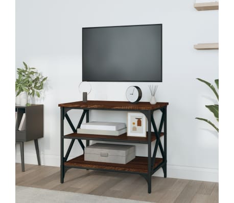 vidaXL Tv-meubel 60x40x50 cm bewerkt hout bruin eikenkleur