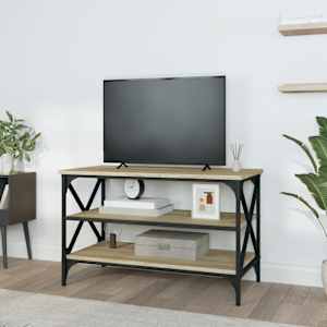 TV skříňka dub sonoma 80 x 40 x 50 cm kompozitní dřevo - obrázek 3
