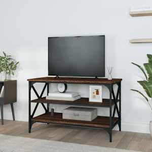 vidaXL TV Cabinet Brown Oak 80x40x50 cm Engineered Wood