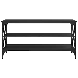 TV skříňka černá 100 x 40 x 50 cm kompozitní dřevo - obrázek 4