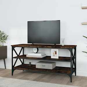 TV skříňka kouřový dub 100 x 40 x 50 cm kompozitní dřevo - obrázek 3