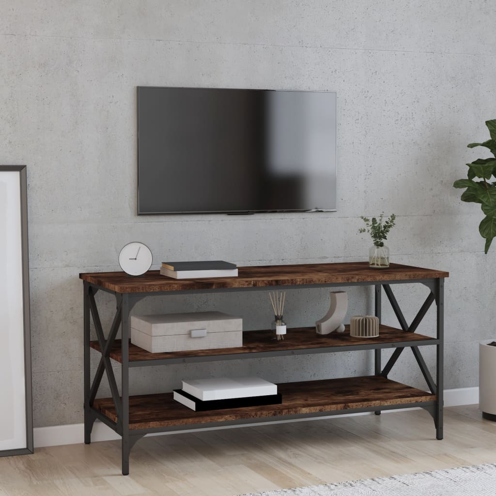 TV skříňka kouřový dub 100 x 40 x 50 cm kompozitní dřevo