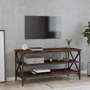 TV skříňka kouřový dub 100 x 40 x 50 cm kompozitní dřevo - obrázek 1