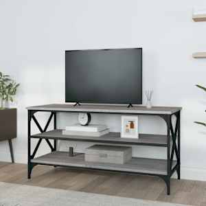 TV skříňka šedá sonoma 100 x 40 x 50 cm kompozitní dřevo - obrázek 3
