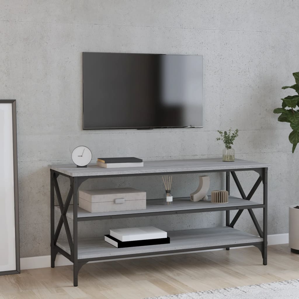 Photos - Coffee Table VidaXL TV Cabinet Grey Sonoma 100x40x50 cm Engineered Wood 