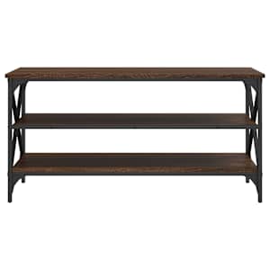 TV skříňka hnědý dub 100 x 40 x 50 cm kompozitní dřevo - obrázek 5