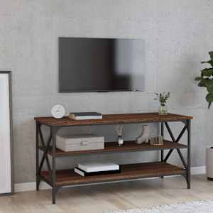 TV skříňka hnědý dub 100 x 40 x 50 cm kompozitní dřevo - obrázek 1