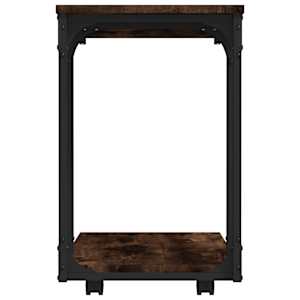 Odkládací stolek na kolečkách kouřový dub 50x35x55,5cm kompozit - obrázek 6