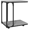 vidaXL lisalaud ratastega, hall Sonoma tamm, 50x35x55,5 cm, tehispuit