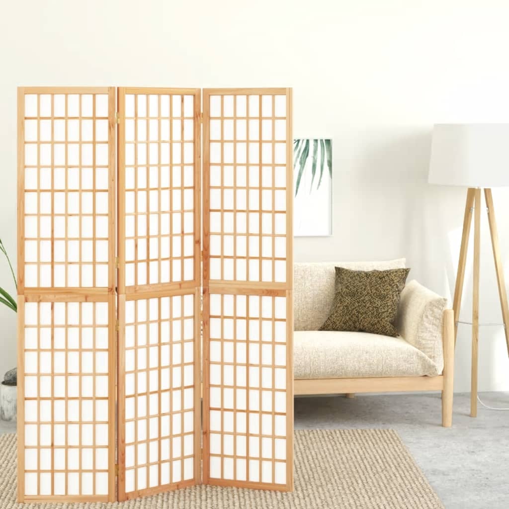 vida XL 3-tlg. Paravent Japanischer Stil Faltbar 120x 170 cm