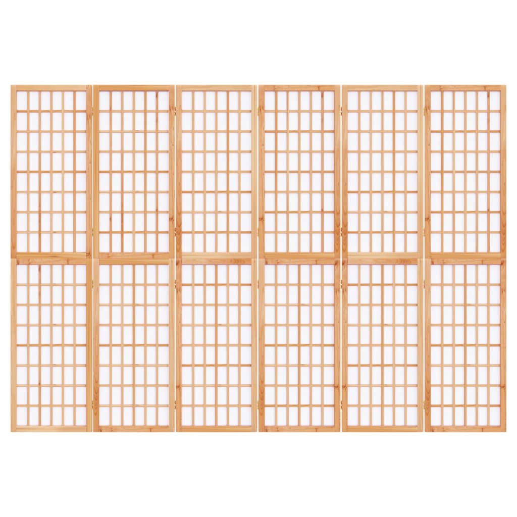 vidaXL 6-paneles japán stílusú összecsukható paraván 240 x 170 cm