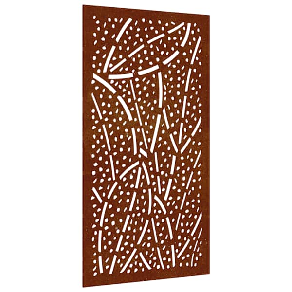 vidaXL aia seinakaunistus, 105x55 cm, Corteni teras, lehedisain