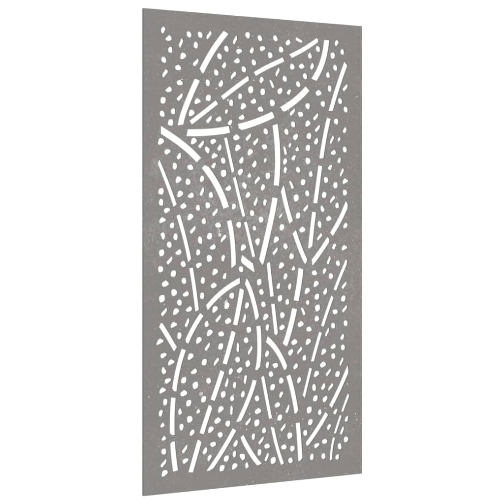 vidaXL Wanddecoratie tuin bladontwerp 105x55 cm cortenstaal afbeelding