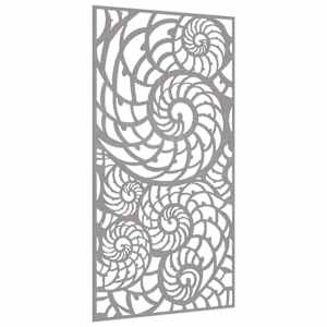 Zahradní nástěnná dekorace 105 x 55 cm cortenová ocel Ulita - obrázek 3