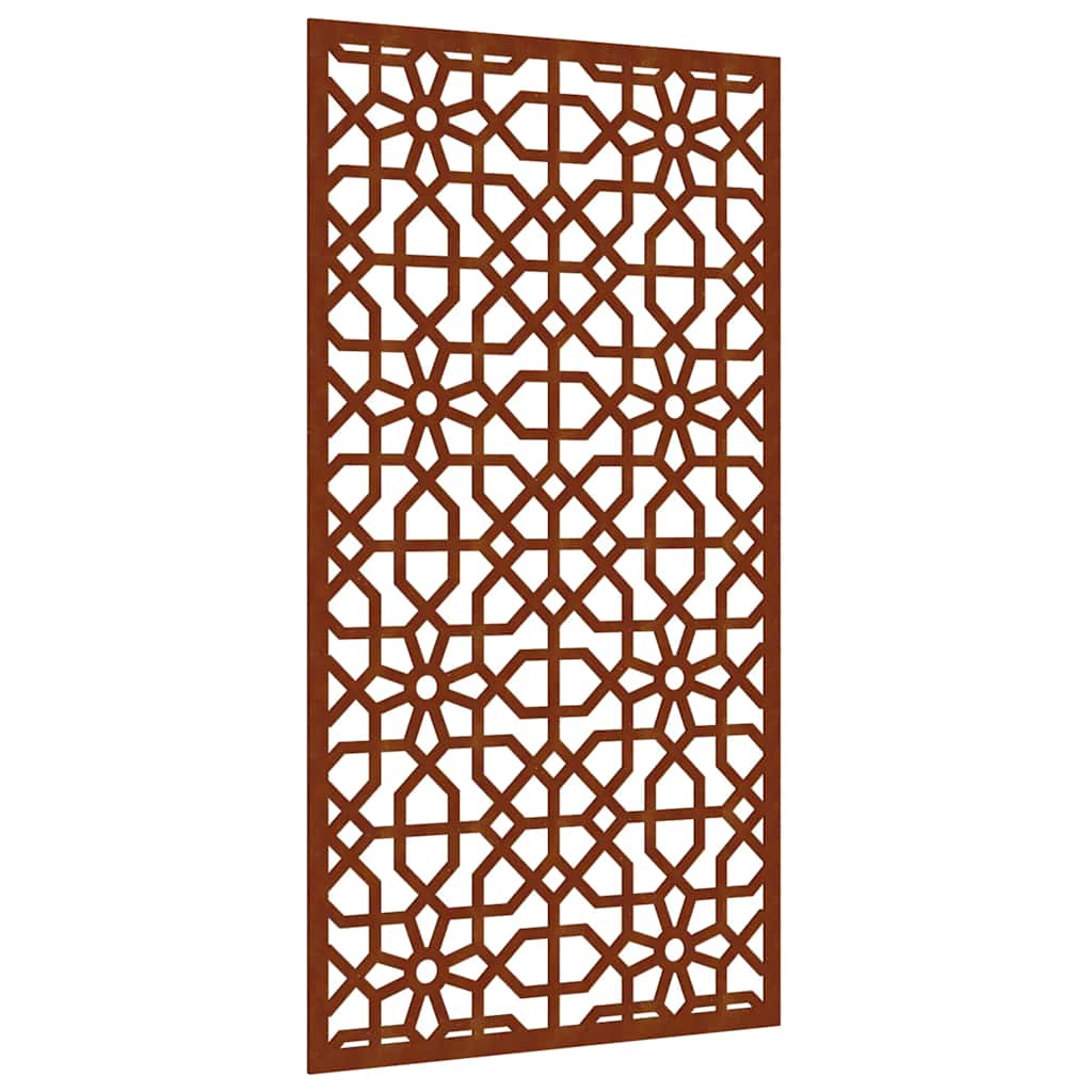 vidaXL Zahradní nástěnná dekorace 105 x 55 cm corten Maurský design