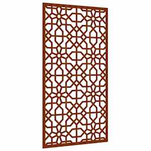 Zahradní nástěnná dekorace 105 x 55 cm corten Maurský design - obrázek 2