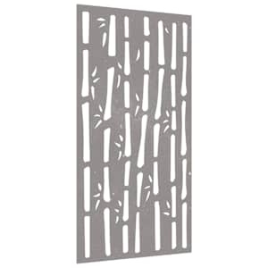 Zahradní nástěnná dekorace 105 x 55 cm cortenová ocel Bambus - obrázek 3