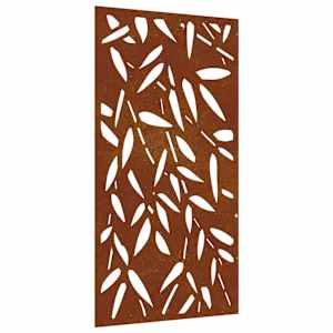 Zahradní nástěnná dekorace 105 x 55 cm corten Bambusový list - obrázek 2