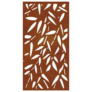 Zahradní nástěnná dekorace 105 x 55 cm corten Bambusový list - obrázek 5