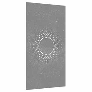 Zahradní nástěnná dekorace 105 x 55 cm cortenová ocel Slunce - obrázek 3