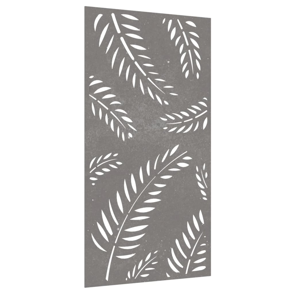 vidaXL Wanddecoratie tuin bladontwerp 105x55 cm cortenstaal afbeelding