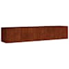 vidaXL taimekast, 200 x 40 x 40 cm, Corten-teras