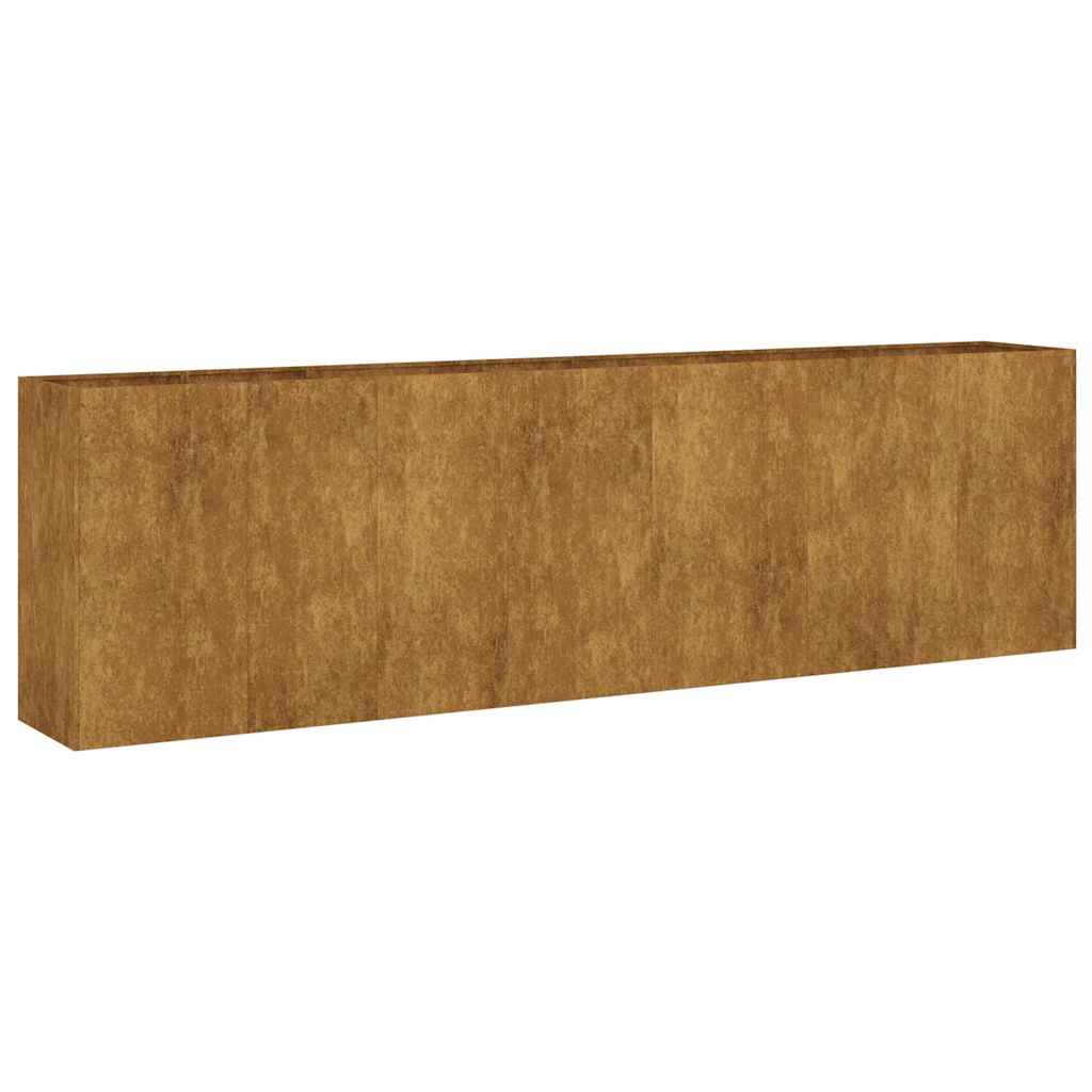 vidaXL Zahradní vyvýšený záhon 280 x 40 x 80 cm cortenová ocel