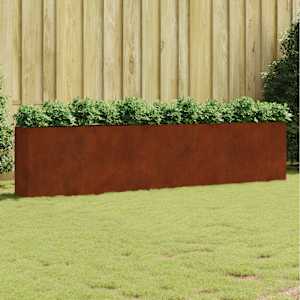 Vrtna visoka greda 360x40x80 cm corten jeklo