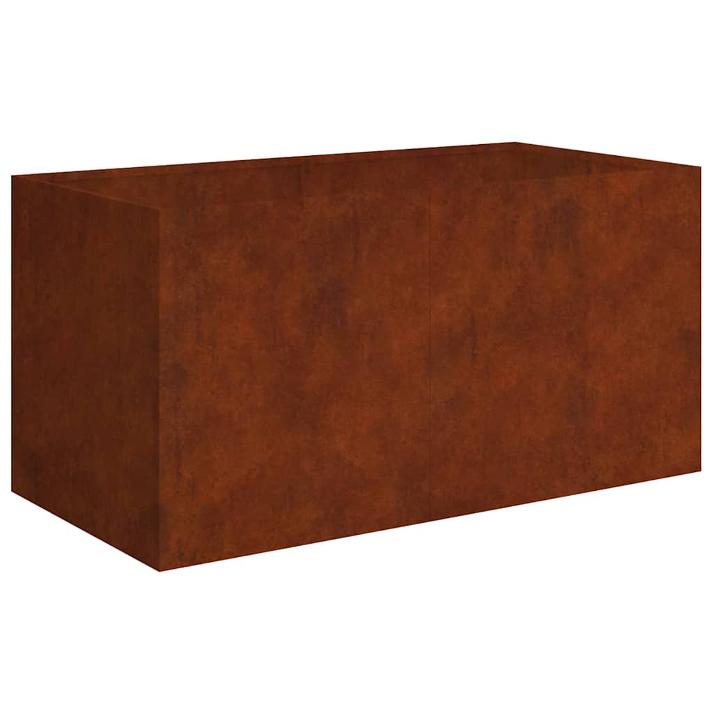vidaXL Truhlík 80 x 40 x 40 cm cortenová ocel