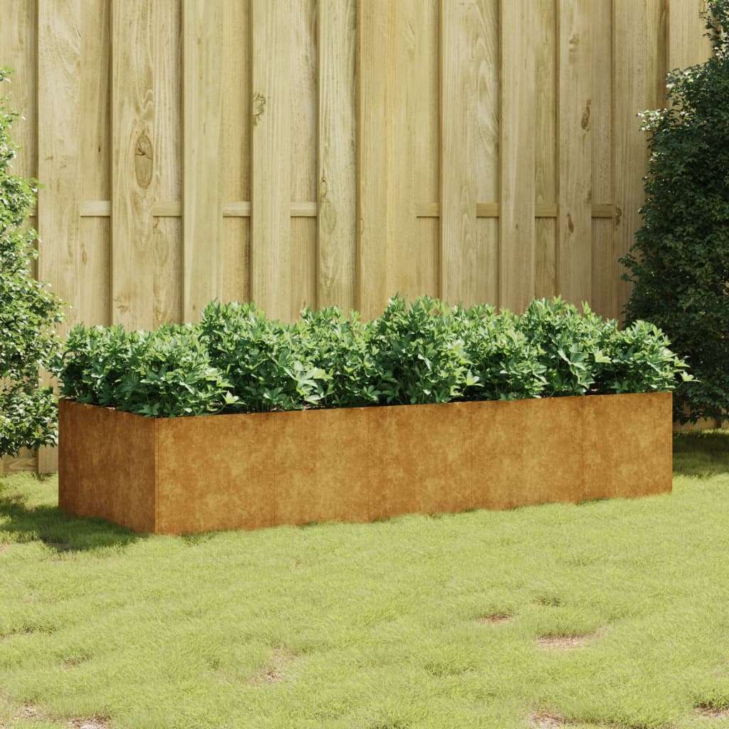 vidaXL Lit surélevé de jardin 200x80x40 cm acier corten