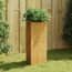  vidaXL corten acél kerti növénytartó 40x34,5x75 cm termék 2. képe