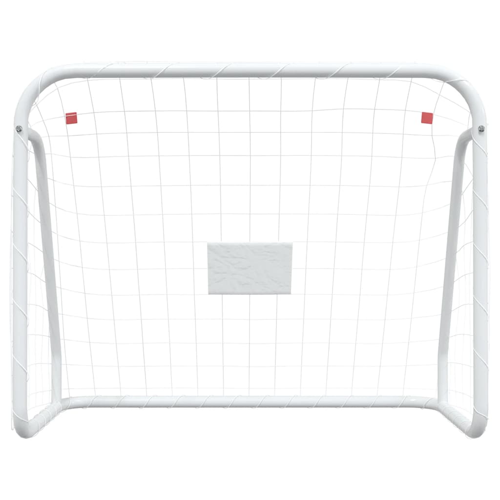 But De Football Et Filet Blanc 125x96x60 Cm Acier Et Polyester VidaXL 12 width=274