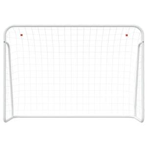 Fotbalová branka se sítí bílá 214x75x152 cm ocel a polyester - obrázek 3