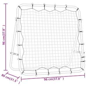 Nastavitelný fotbalový rebounder 96 x 80 x 96 cm Ocel a PE - obrázek 7