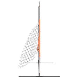Přenosná baseballová síť oranžová/černá 219x107x212cm ocel a PES - obrázek 4