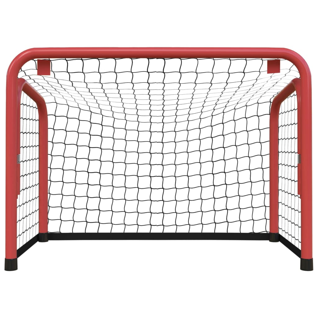 Thumbnail - vidaXL Hockeytor mit Netz Rot & Schwarz 68x32x47 cm Stahl & Polyester