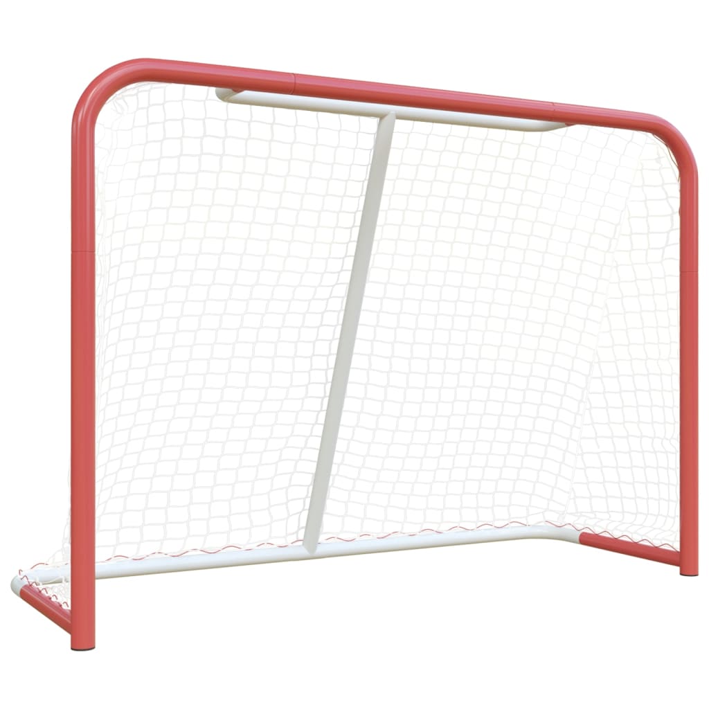 Thumbnail - vidaXL Hockeytor mit Netz Rot & Weiß 153x60x118 cm Stahl & Polyester