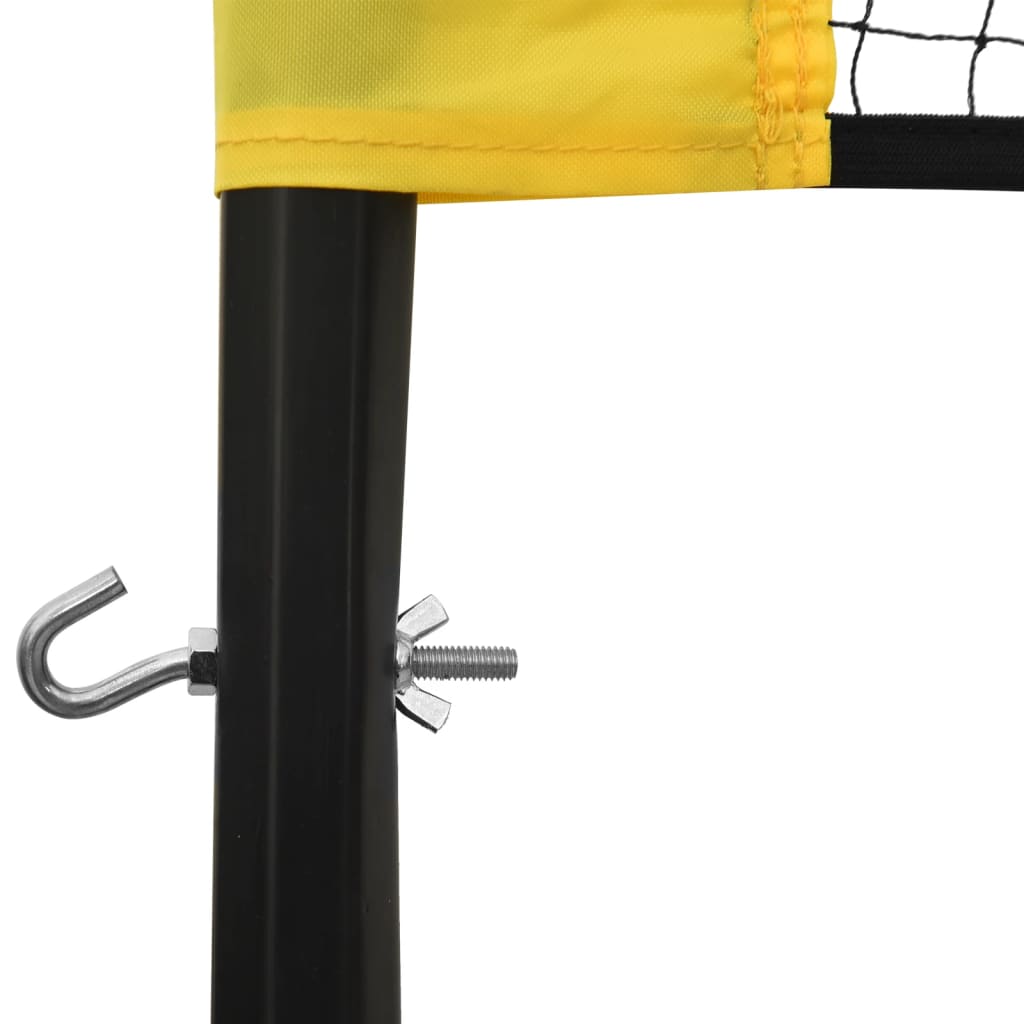 Alternativ bild 4 för VidaXl Badmintonnät Gul Och Svart 600X155 Cm Polyeten