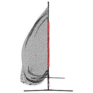 Přenosná baseballová síť černá/červená 215x107x216 cm polyester - obrázek 4