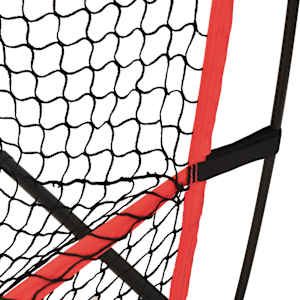 Přenosná baseballová síť černá/červená 215x107x216 cm polyester - obrázek 6