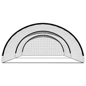 Baseballová odpalování síť černá 500 x 400 x 250 cm polyester - obrázek 3