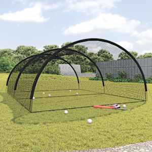 Baseballová odpalování síť černá 500 x 400 x 250 cm polyester - obrázek 1